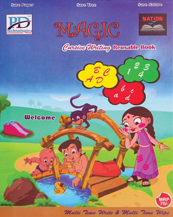 Magic Cursive writing reusable book